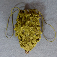 Pineapple Knitted Reticule c 1800