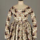 Shaded Print Dress c 1847-50