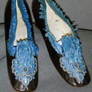 Silk/Leather Shoes