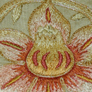 Leek Embroidery Late 19th c