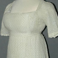 Rare Beaded Cotton c 1805