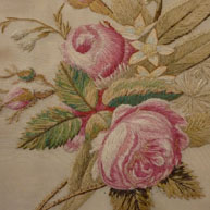 Woolwork Roses c 1800