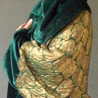 Peacock/Gold Velvet