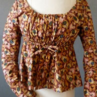 Hand Block Bodice c 1810