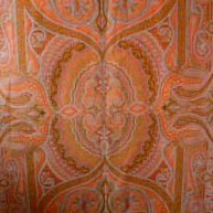 Orange Paisley