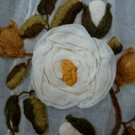 Flowered Organza Skirt c 1825