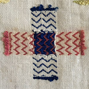 Dutch Darning Sampler Early 19th c