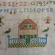 Freisan Sampler unfinished 1741