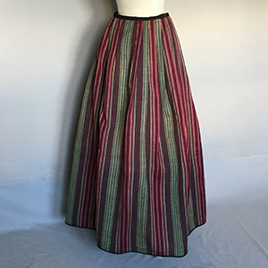 Norwich Camleteen Skirt 18th c fabric