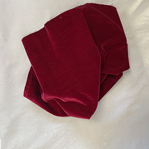Crimson Silk Velvet 18th c