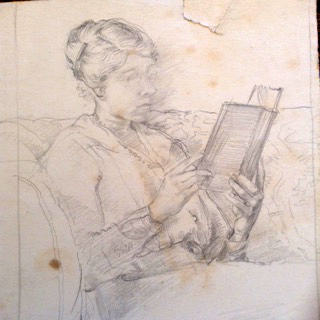 Portrait of Peggy by Molly, dated (clearly later) as 1912-14). 