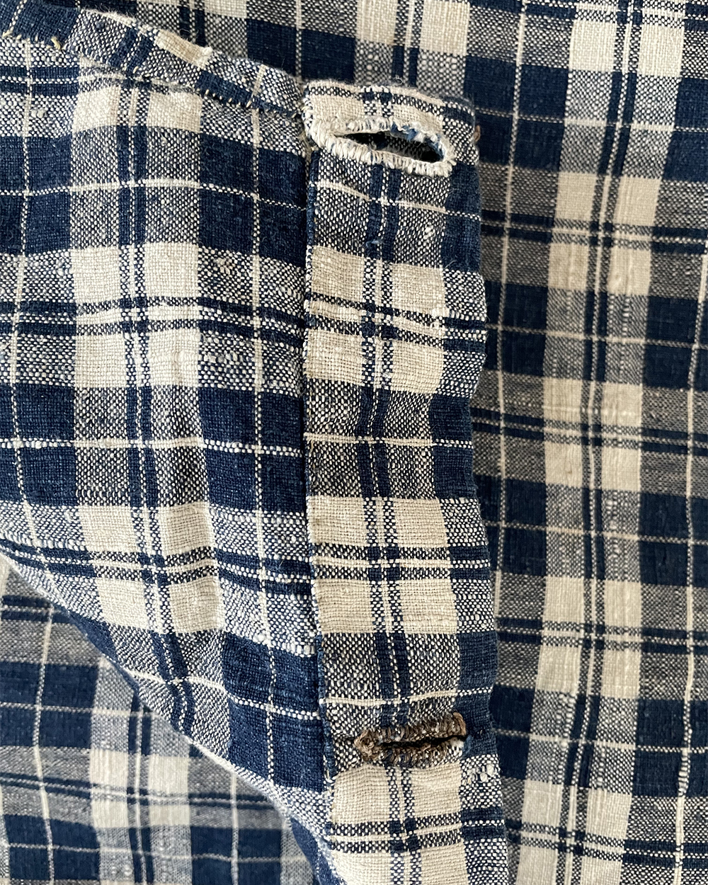 Linen Check Trousers