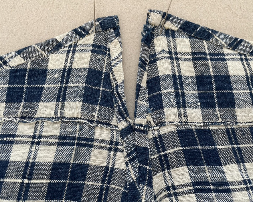 Linen Check Trousers