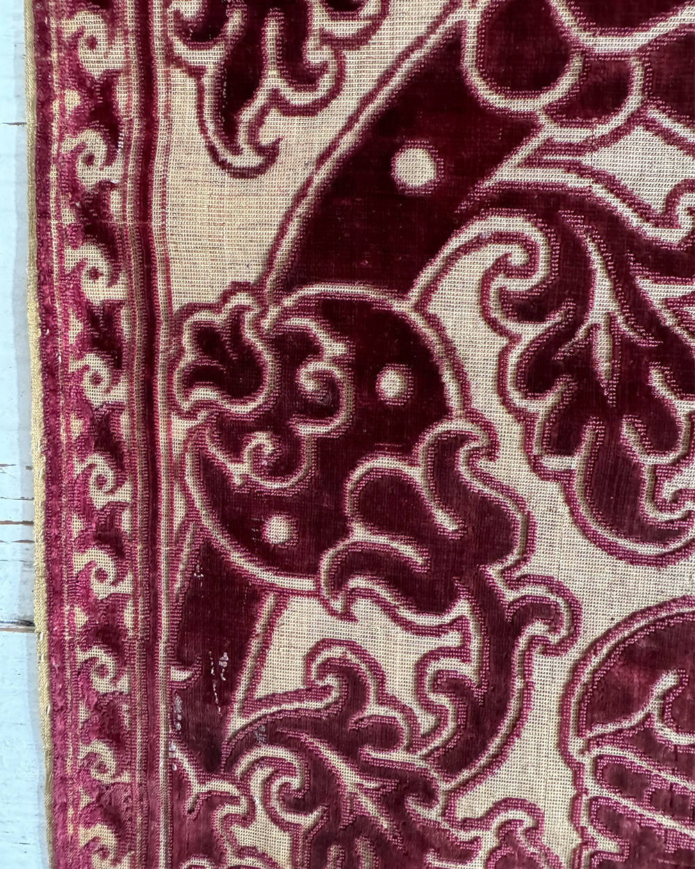 Two Ciselé Velvet Panels