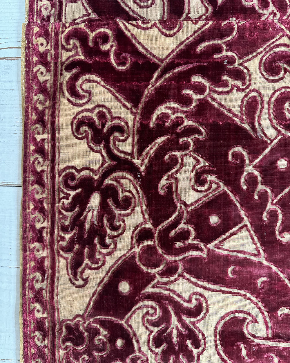 Two Ciselé Velvet Panels