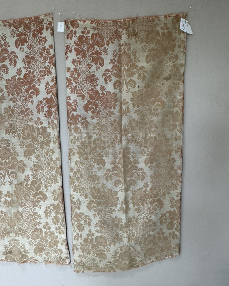 Lengths of Silk Damask