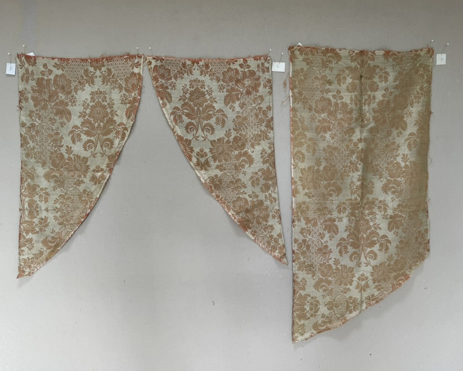 Lengths of Silk Damask