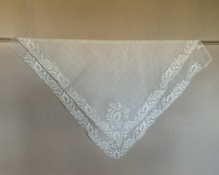 Chikan Embroidered Fichu