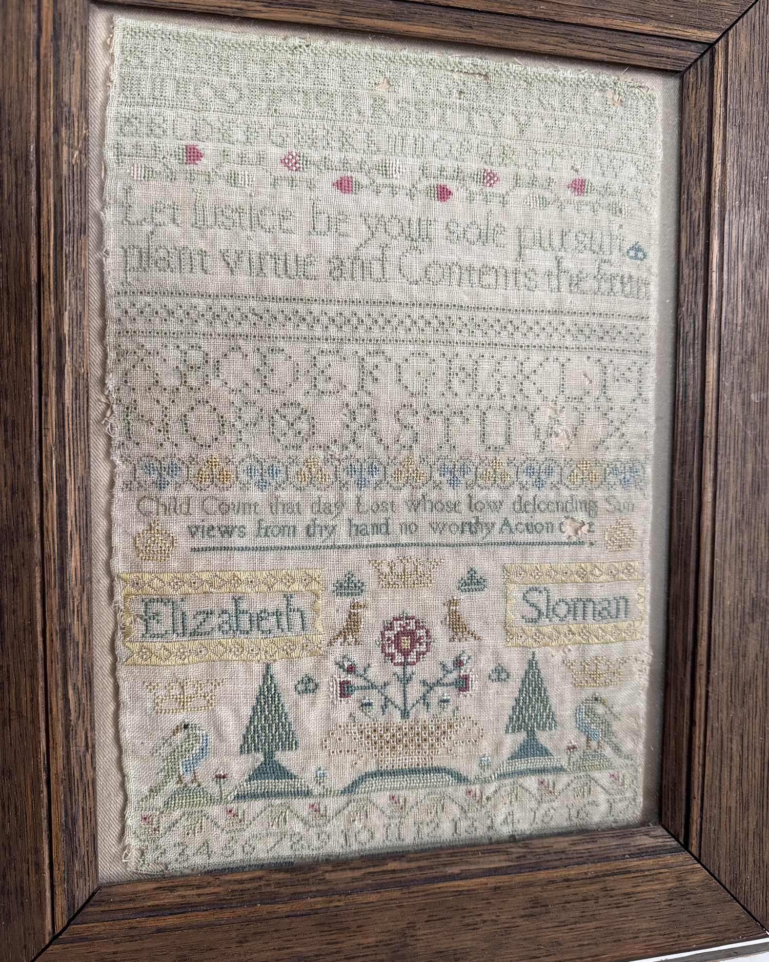 Elizabeth Sloman's Sampler