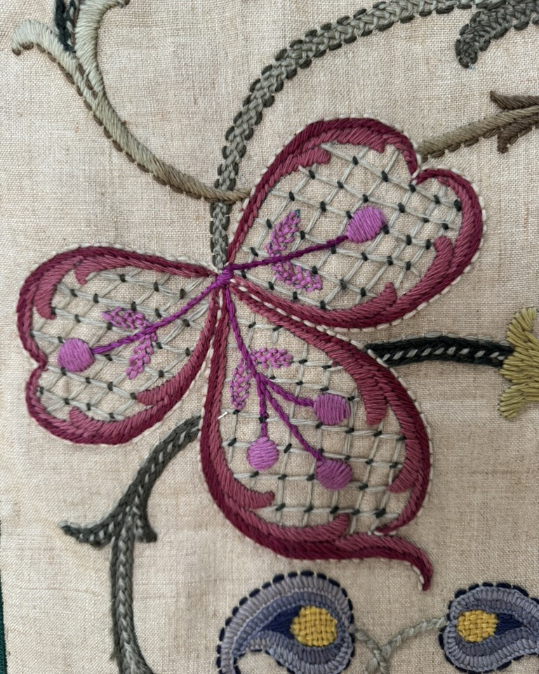 Crewel Woolwork Panel