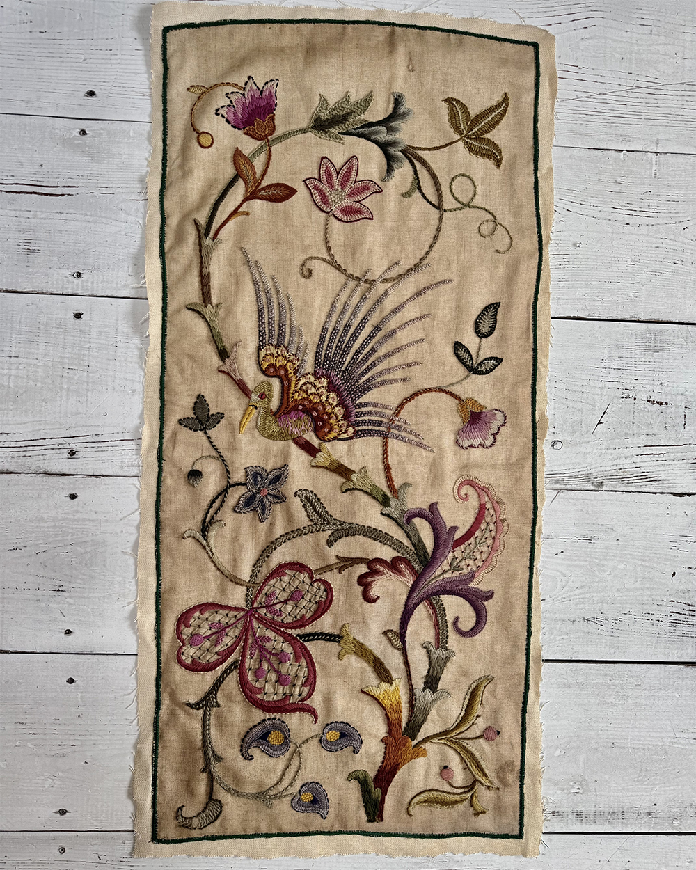 Crewel Woolwork Panel