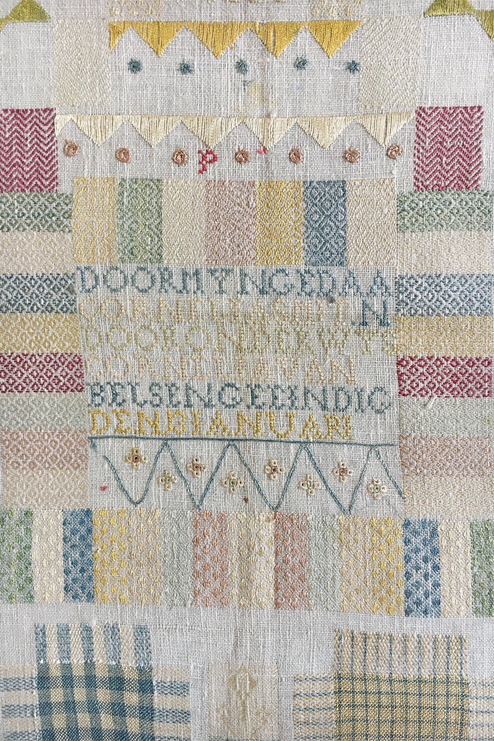 RARE Dutch Middelburg Darning Sampler
