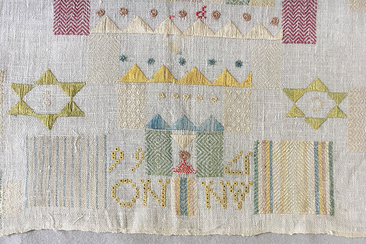 RARE Dutch Middelburg Darning Sampler
