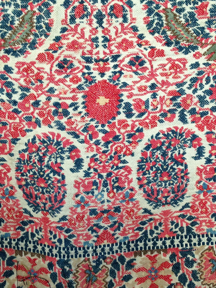 Indigo/Madder Drawloom Stole