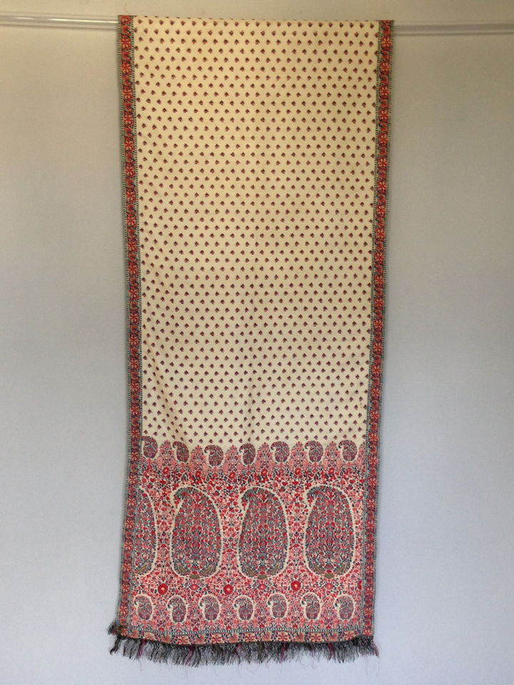 Indigo/Madder Drawloom Stole