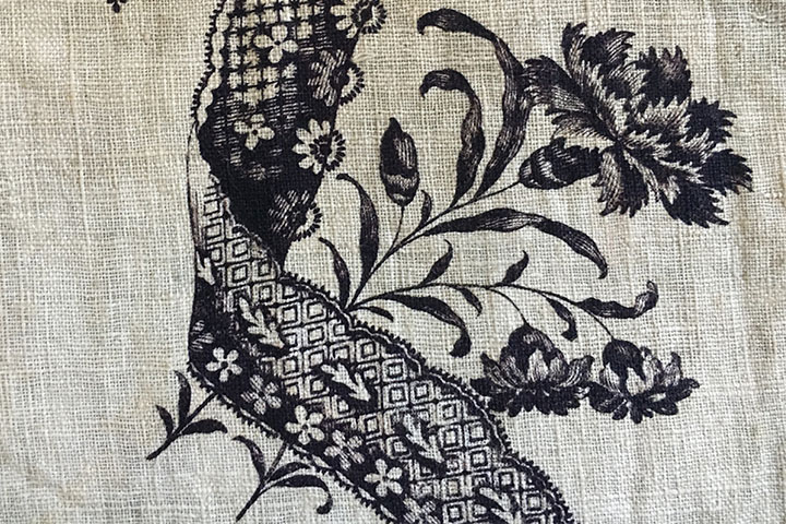 Copperplate Dress Print