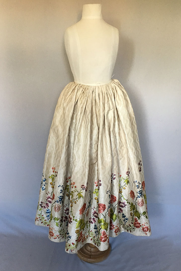 Spitalfields Brocade Skirt early 1740s | English & European Dress | Meg ...
