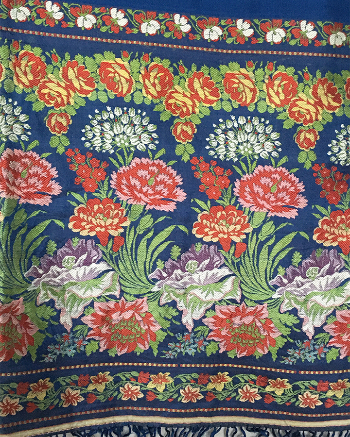 Spitalfields Blue Silk