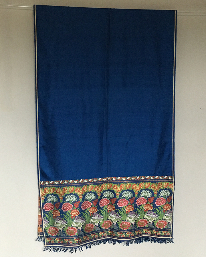 Spitalfields Blue Silk