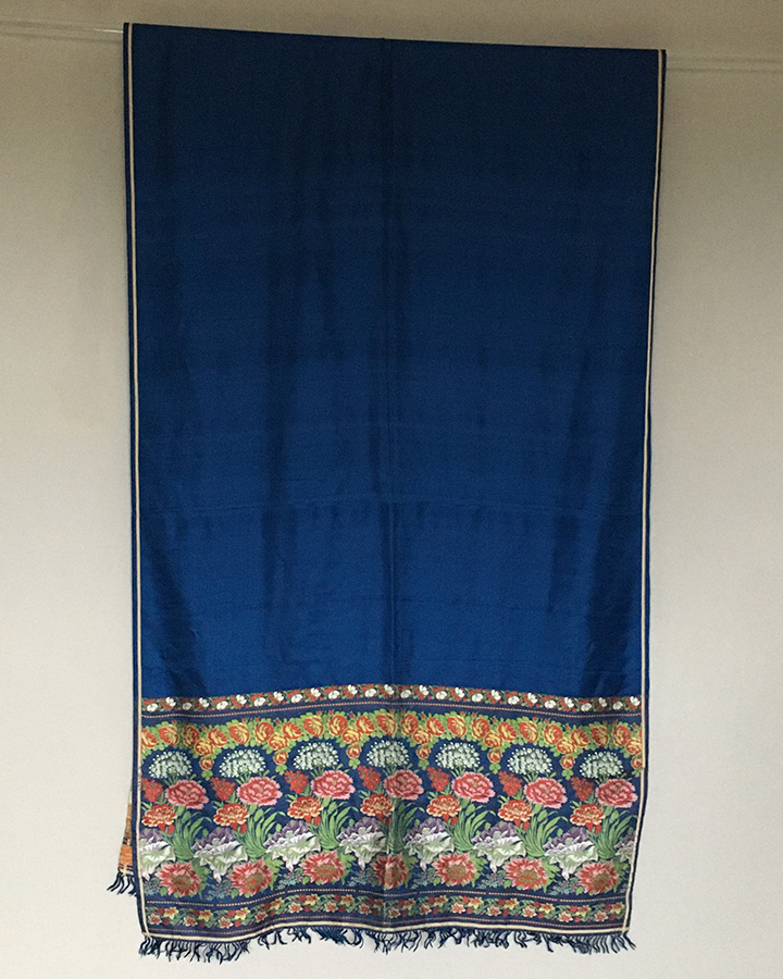 Spitalfields Blue Silk