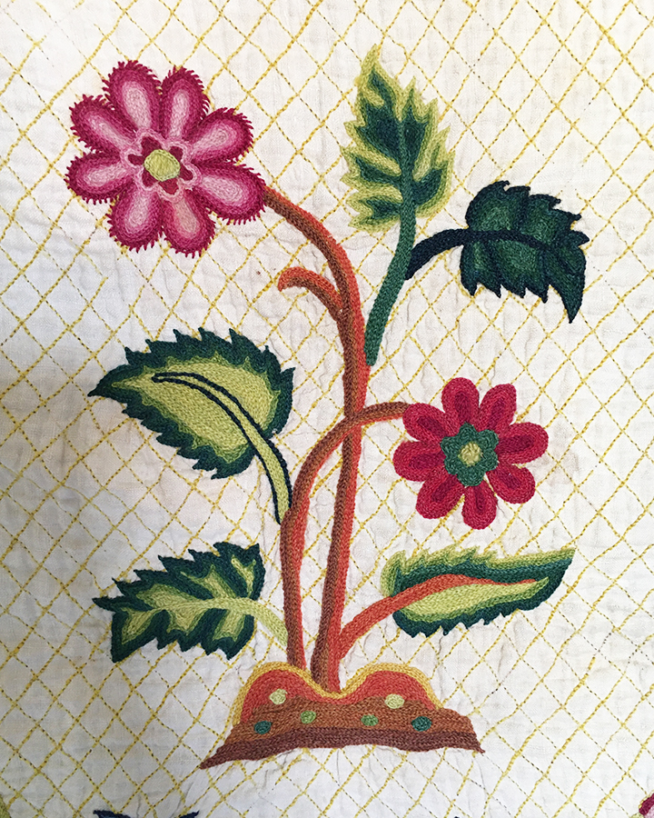 Embroidered & Quilted Skirt