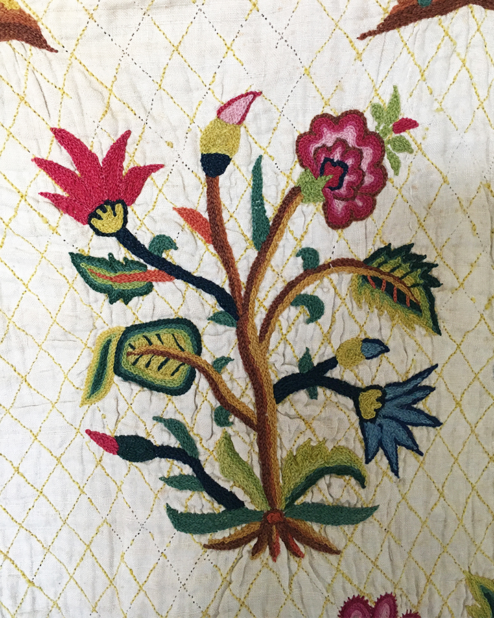 Embroidered & Quilted Skirt