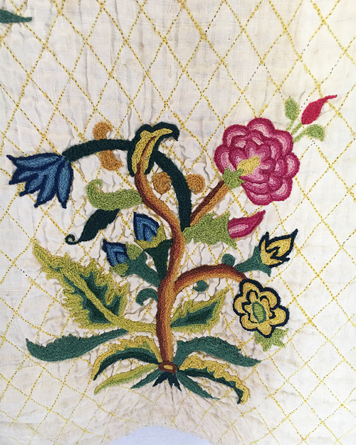 Embroidered & Quilted Skirt