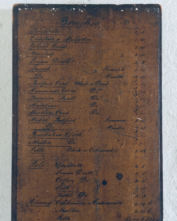 RARE Tailor's Price Boards