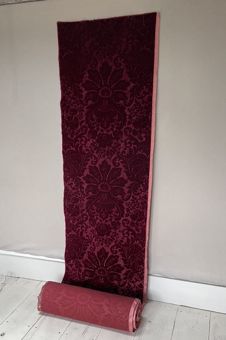 11m Crimson Cut Velvet