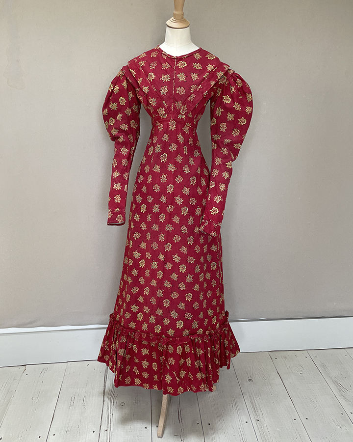 Turkey Red Discharge Dress
