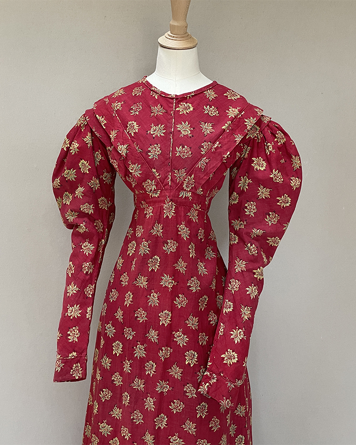 Turkey Red Discharge Dress