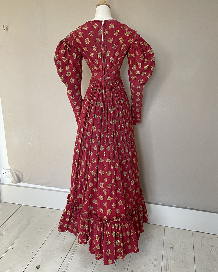 Turkey Red Discharge Dress