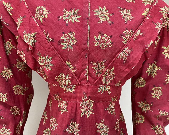 Turkey Red Discharge Dress