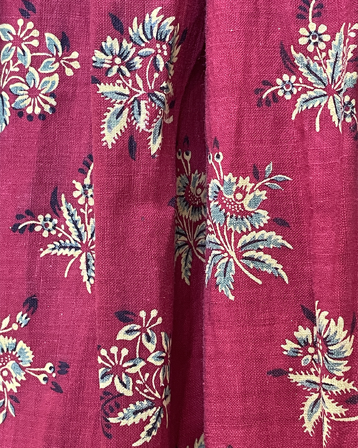 Turkey Red Discharge Dress