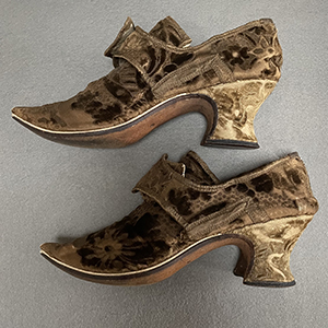 Cut Velvet Shoes 1730s
