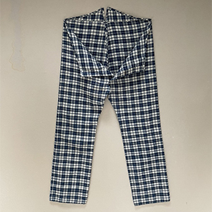Linen Check Trousers