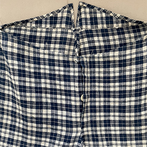 Linen Check Trousers