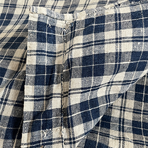 Linen Check Trousers