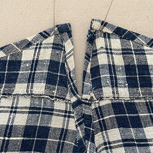 Linen Check Trousers