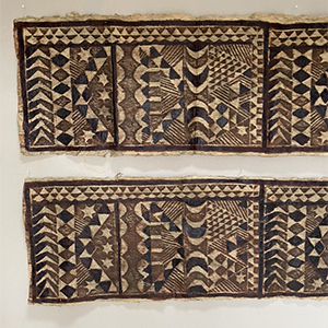 Pair Samoa Barkcloth Panels 